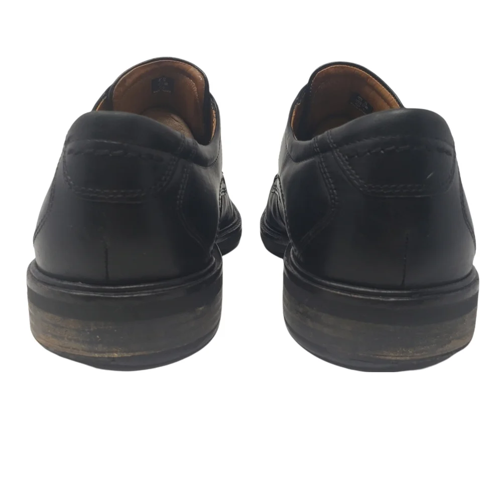 Ecco Black Leather Derby Shoes‎ Size Eur 45 US 11 Lace Up